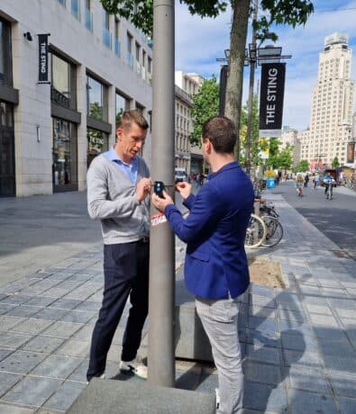 CrowdScan measures the crowds in the well-known shopping street Meir